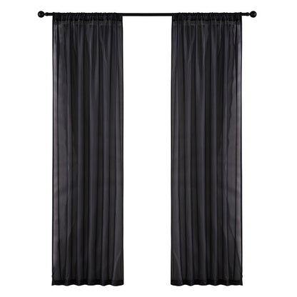Modern Sheer Linen Curtain – Minimal Window Panel