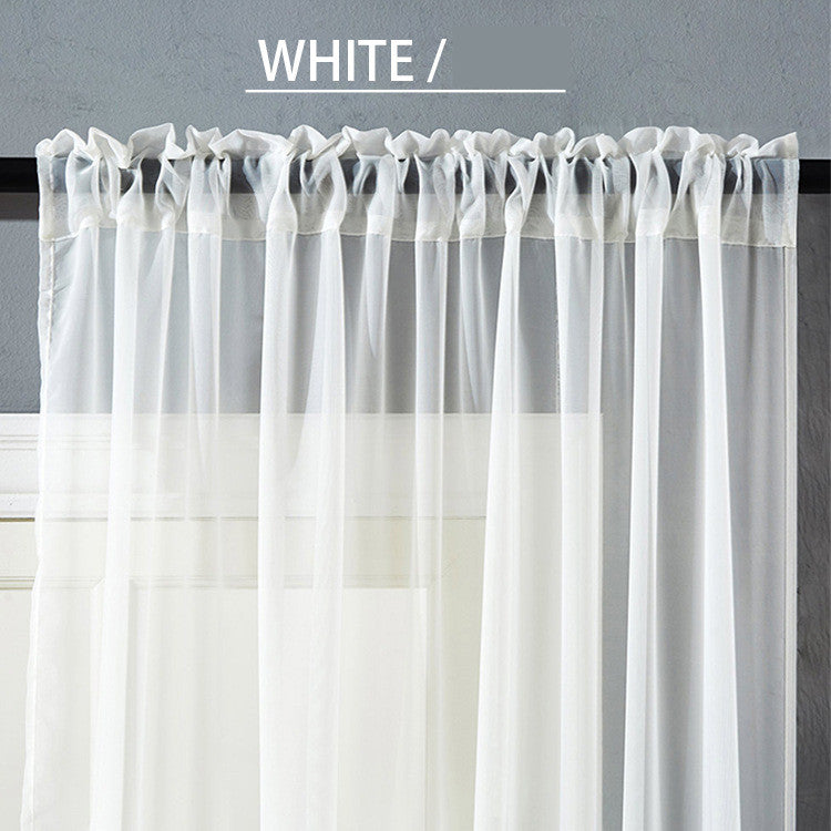 Modern Sheer Linen Curtain – Minimal Window Panel