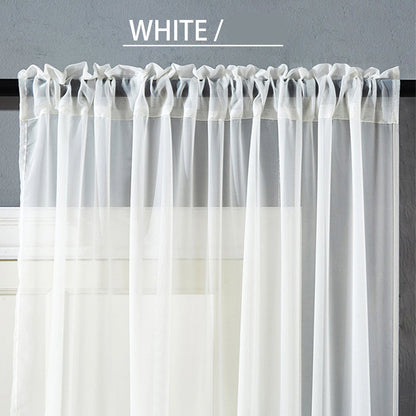 Modern Sheer Linen Curtain – Minimal Window Panel