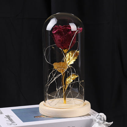 Eternal Rose LED Light in Glass Dome – Romantic Gift for Girlfriend, Wedding, Valentine’s Day, Mother’s Day & Special Occasions