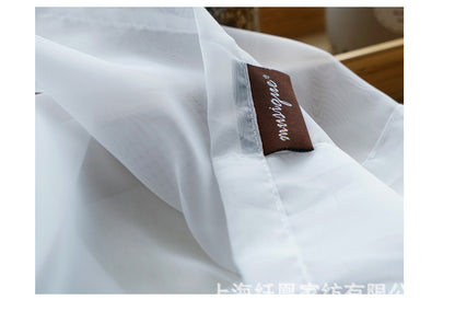 Modern Sheer Linen Curtain – Minimal Window Panel