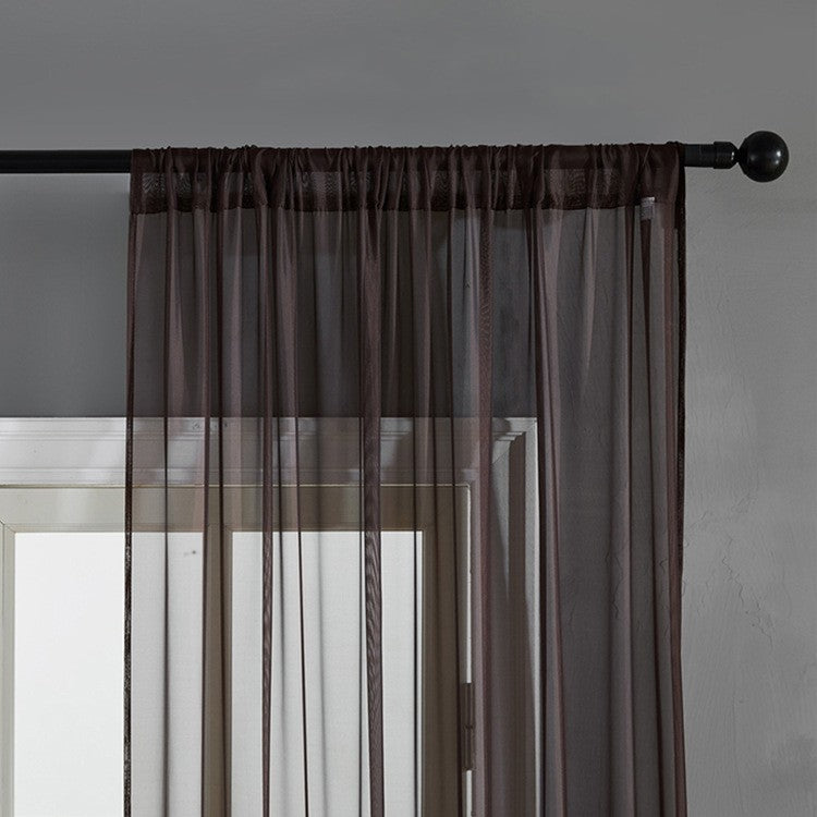 Modern Sheer Linen Curtain – Minimal Window Panel