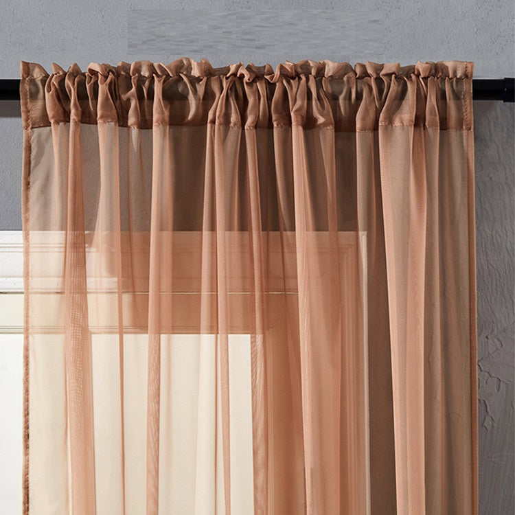 Modern Sheer Linen Curtain – Minimal Window Panel