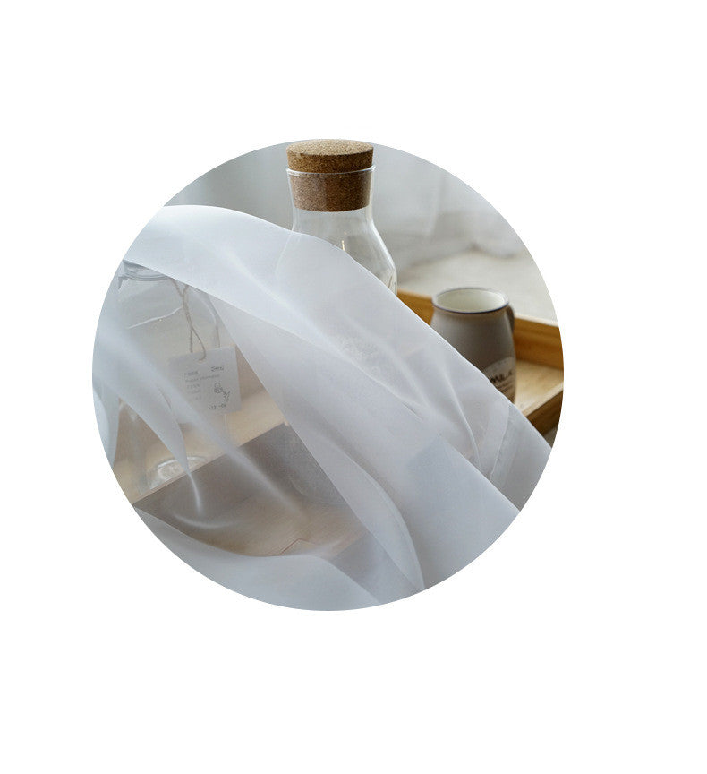 Modern Sheer Linen Curtain – Minimal Window Panel