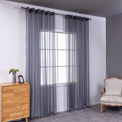 Modern Sheer Linen Curtain – Minimal Window Panel